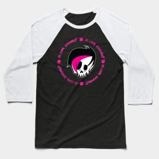 Emo Skull Baseball T-Shirt